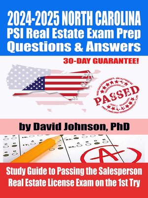 cover image of 2024-2025 NORTH CAROLINA PSI Real Estate Exam Prep Questions & Answers